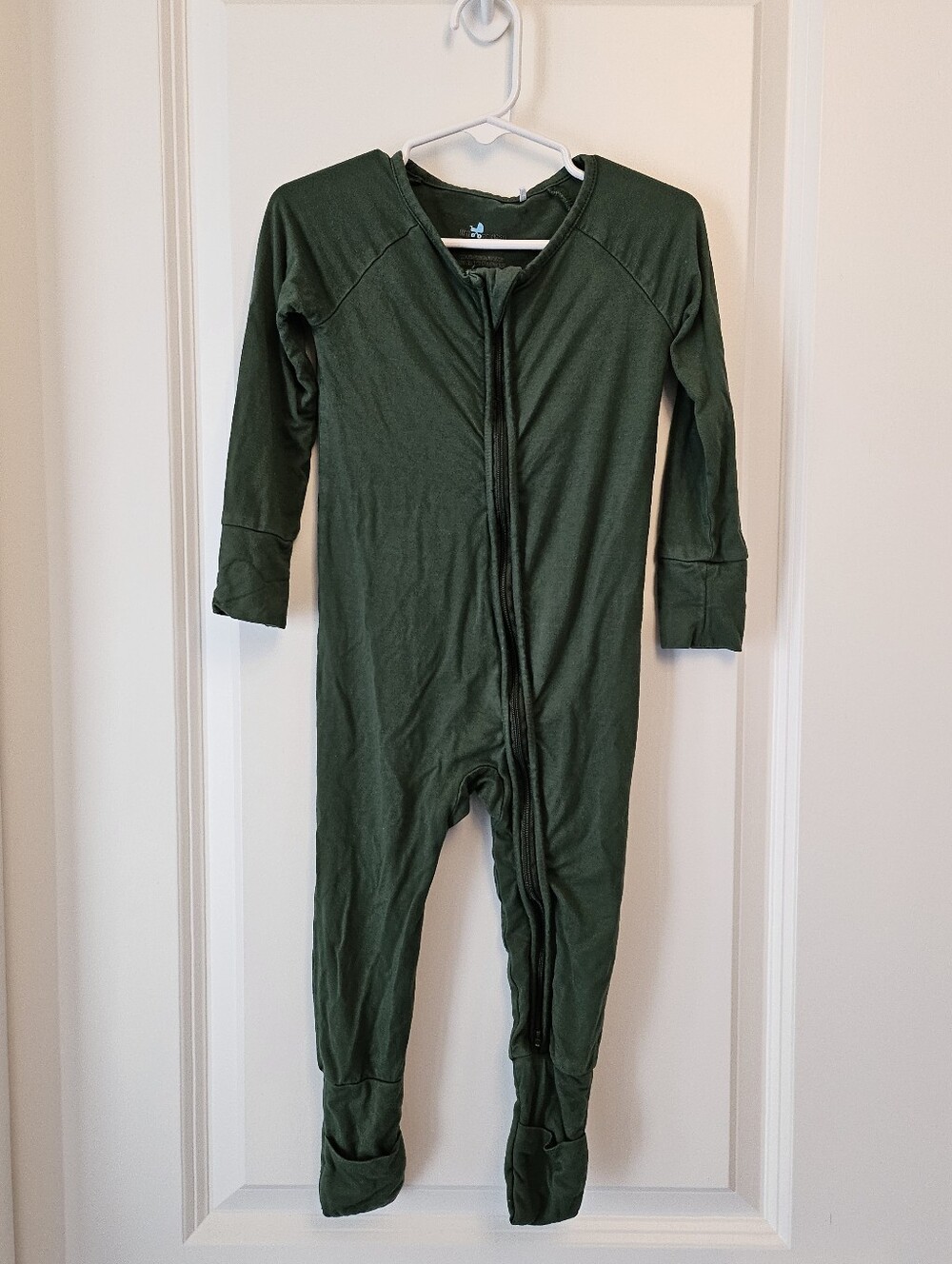 Little One Shop Olive Green Bamboo Sleeper Onesie - 18-24M